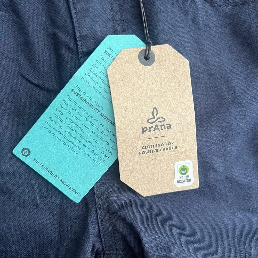 NWT Prana Women's 0 RG Kayla High Rise Jeans Indie‎ Blue Organic Stretch Denim